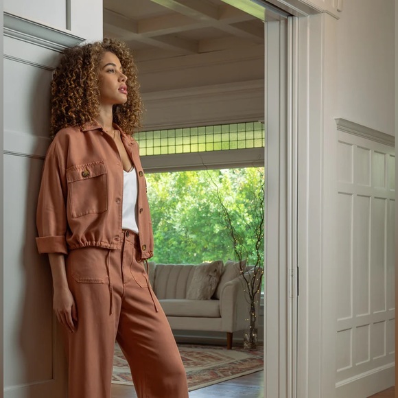 Velvet Heart Elvera Jacket Army Green crop swing cropped utility jacket shacket - Picture 2 of 16